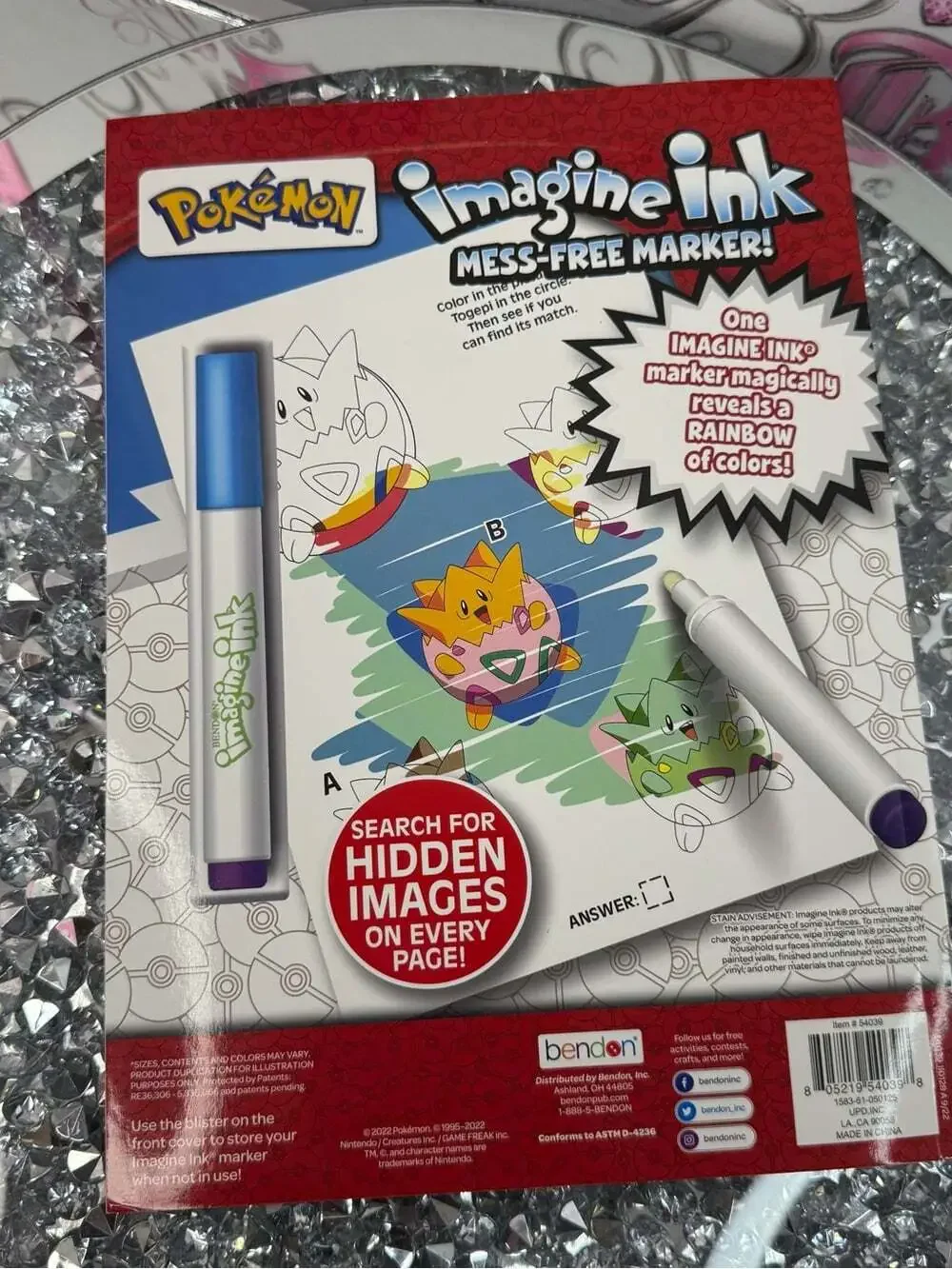 POKÉMON colouring book Imagine Ink Mess-Free Marker Activity Book - Blue Marker